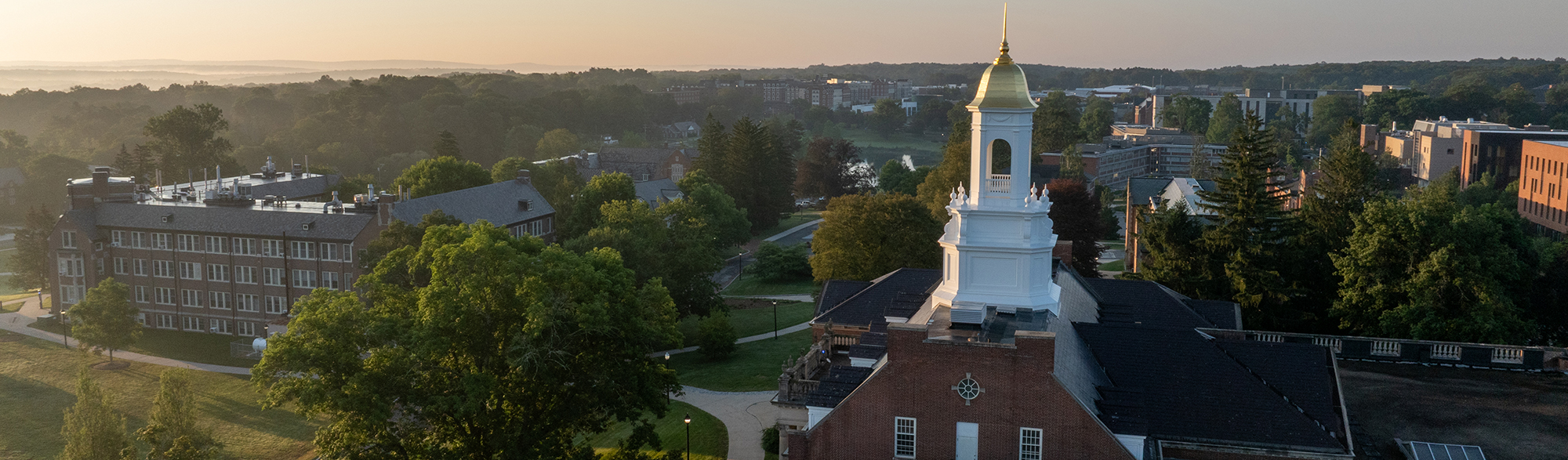 UConn Storrs Campus Ariel view